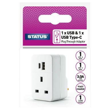 STATUS USB & C PLUG ADAPTER