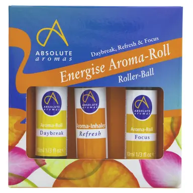 Absolute Aromas Energise Aroma Roll Gift set  3 x 10ml