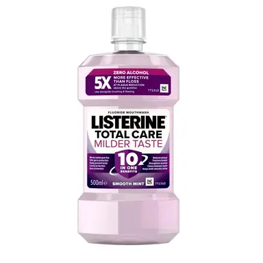 Listerine Total Care Milder Taste Zero Alcohol Mouthwash 500ml