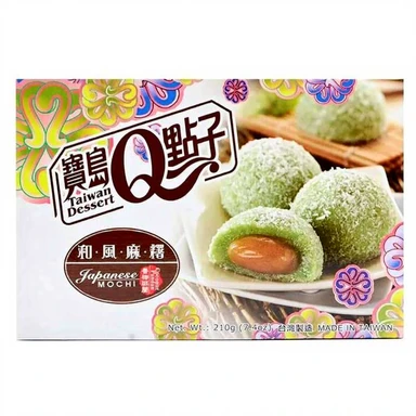 Q-Brand Japanese Mochi Coconut Pandan 210g
