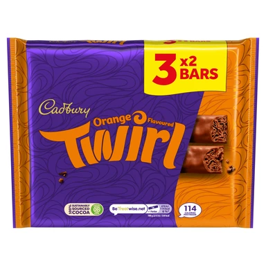 Cadbury Twirl Orange 3 Pack 129g