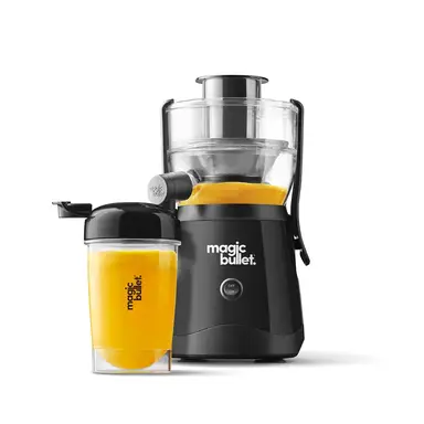 Nutribullet Magic Bullet Juicer 10 Pieces Set, Black, 470 ml, 400 W, Centrifugal Silicone & Stainless Steel, Compact Design, Dishwasher Safe