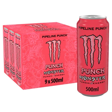 Monster Energy Drink Pipeline Punch 9 X 500ml