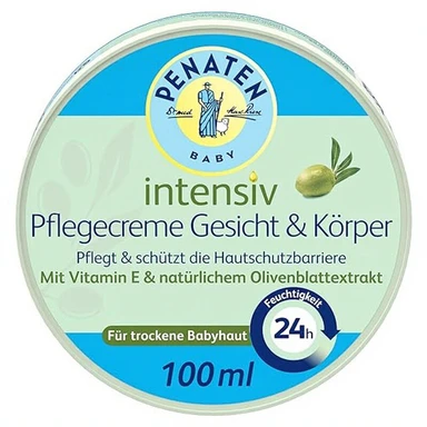Penaten Baby Intensivpflegecreme Gesicht & Körper mit Olivenblattextrakt 100 ml