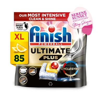 FINISH Ultimate Plus All In One Dishwasher Tablets Lemon 85 Tabs