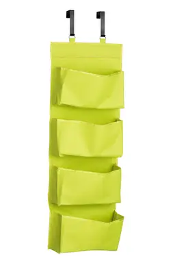 Essentials by Premier Over Door Lime Green Hanging Organiser