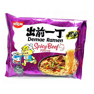 Instant Demae Ramen Nudeln Würziges Rindfleisch, 100g