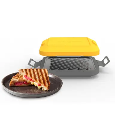 Drew&Cole Clever Micro Toastie Maker - Extra Crispy Toastie, Panini, Sandwiches, Compact & Dishwasher Safe