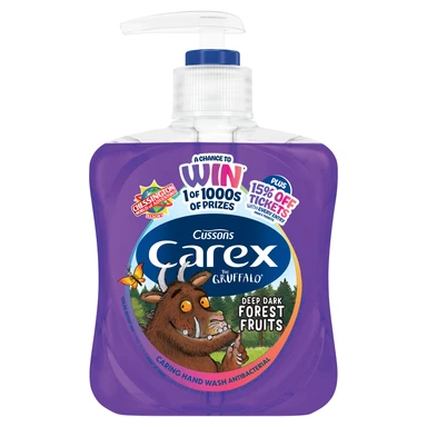 Carex The Gruffalo Deep Dark Forest Fruits Caring Hand Wash Antibacterial 250ml