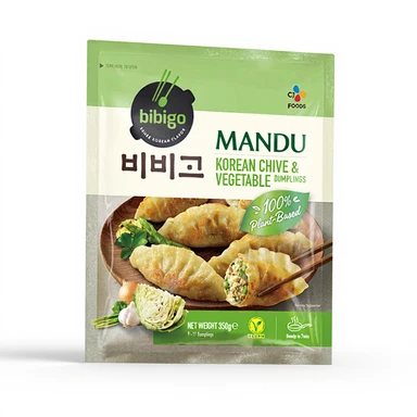 Bibigo Mandu Raviolis coréens saveur poireaux & légumes - 350 g