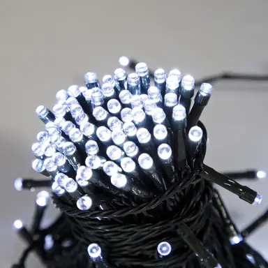 Christmas Workshop 300 LED Battery Operated Timer Light - White