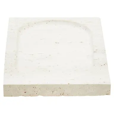 Fifty Five South Decorative Tray Tibor Travertine Cream