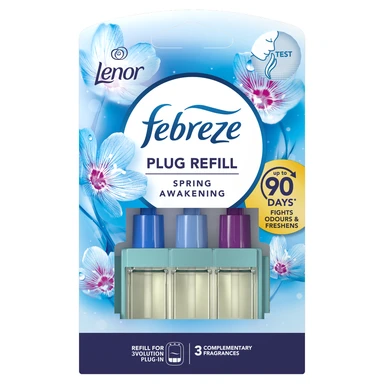 Febreze 3Volution Air Freshener Plug In, Refill, Spring Awakening, 3 per Pack