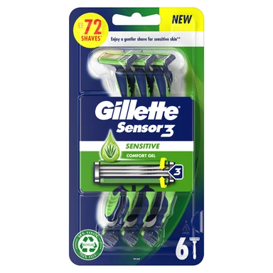 Gillette Sensor3 Sensitive Disposable Razors 6 Pack