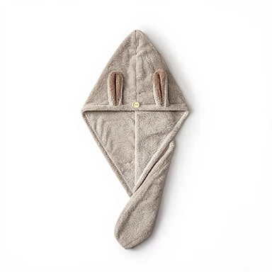 ochama x J.ZAO Verdikte haardroogkap,  haardrooghanddoek, lichtbruin Lichtbruin