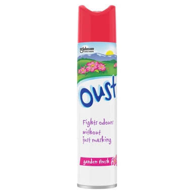 Oust Odour Eliminator Aerosol Air Freshener Spray, Garden Fresh, 300ml