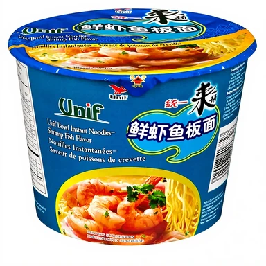 UNIF Noodles (Kom) - Garnalen Vis 108g