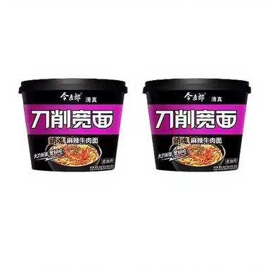 Jinmailang JML Nouilles au couteau au goût de bœuf épicé 133g