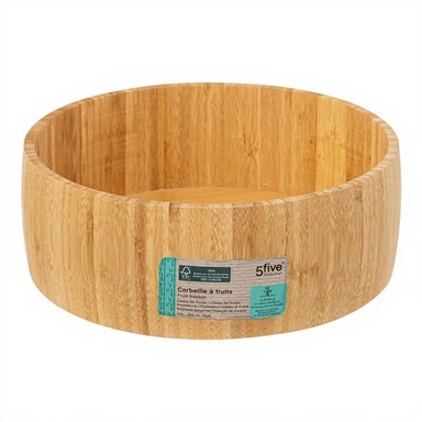 5five Corbeille à fruits en bambou - Diamètre 30 cm