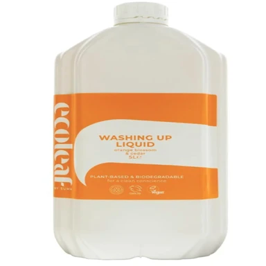 Ecoleaf by Suma Washing Up Liquid, Orange Blossom, 5l