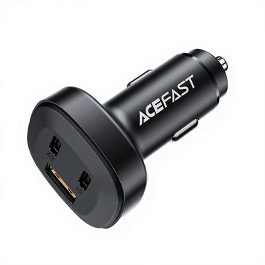 ACEFAST B3 66W  Three Port Car Charger - USB-C*2/ USB-A - Black