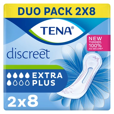 Tena Discreet Extra Plus Incontinence 16 Pads