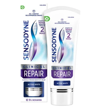 Sensodyne Clinical Repair Active White Sensitive Toothpaste 75ml
