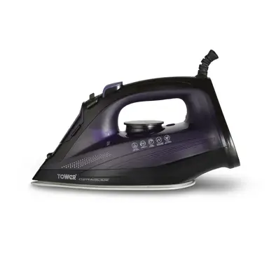 Tower CeraGlide Ultra Speed Steam Iron with Ceramic Soleplate 2600W Purple T22011