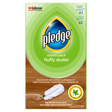PLEDGE Fluffy Duster Starter Kit & 2 Refills