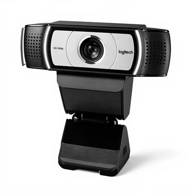 Logitech C930e 1080p HD-webcam - 90-graden uitgebreide weergave, Microsoft Lync 2013 en Skype-gecertificeerd - zwart