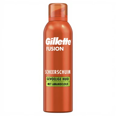 Gillette Fusion - Scheerschuim - Met Amandelolie - Gevoelige Huid - 250 ml
