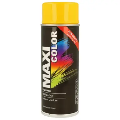 Maxicolor Yellow Gloss Spray Paint 400ml