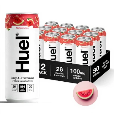 Huel Daily A-Z Vitamin, Energy Sparkling drink, 12*330ml, Watermelon