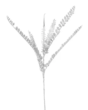 WeRChristmas Silver Leaf Christmas Tree Spray, 84 cm