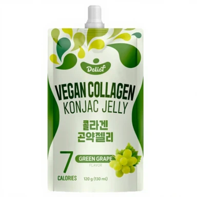 Gelée de Konjac au raisin vert (vegan), 120 g