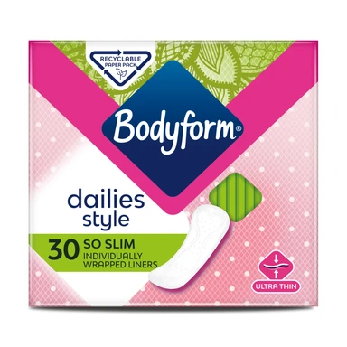 Bodyform Dailies So Slim Panty Liners 30 Pack