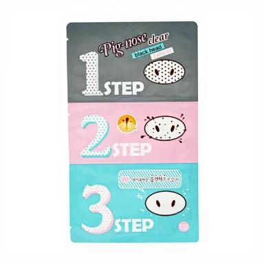 Holika Pig Nose Clear 3-Step Blackhead Remover Strips, 3 Stück
