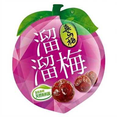 Liuliumei Prune Noire 60g/boîte