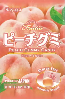 KASUGAI Peach Gummy 107g 