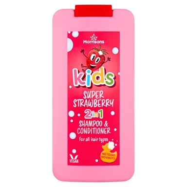 Morrisons Kids Super Strawberry 2 in 1 Shampoo & Conditioner 250ml