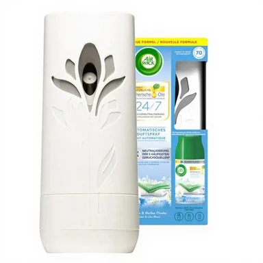Airwick Freshmatic Max Starter-Set Baumwolle & Weißer Flieder
