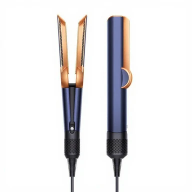 Dyson Airstrait HT01 stijltang – Pruisisch blauw/rijk koper – UK-versie (incl. UK-naar-EU verloopstekker)