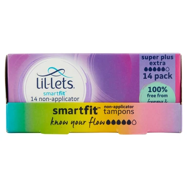 Lil-Lets Smartfit 14 Non-Applicator Tampons Super Plus Extra