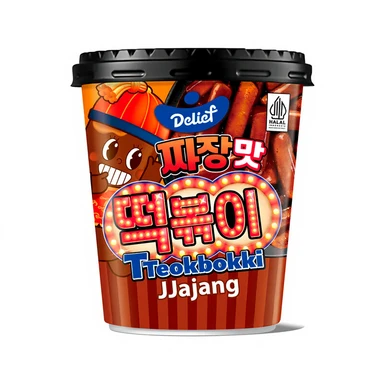 Delief Tteokbokki saveur Jjajang halal - 120 g
