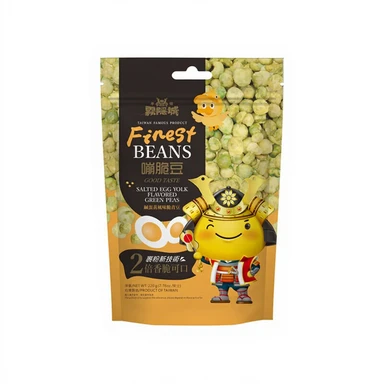 SSWYC Snacks de Pois Saveur Œuf Salé 220 g