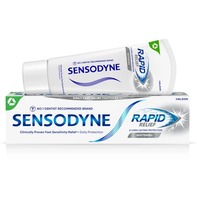 Sensodyne Rapid Relief Whitening Sensitive Teeth Toothpaste 75ml