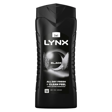 Lynx 3-in-1 Black Shower Gel 500ml