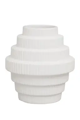 Interiors by Premier Vase Fabia White Small