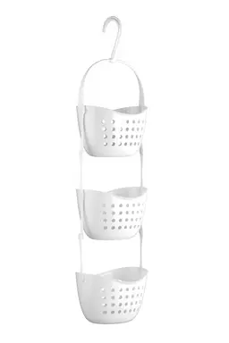 Essentials by Premier 3 Tier White Shower Caddy