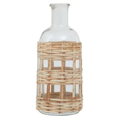 Interiors by Premier Vase Kuta Cane Natural Small